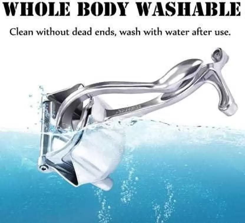 Manual Fruit Press Aluminum Juicer Squeezer | Heavy-Duty Handheld Lemon & Citrus Extractor (450g)