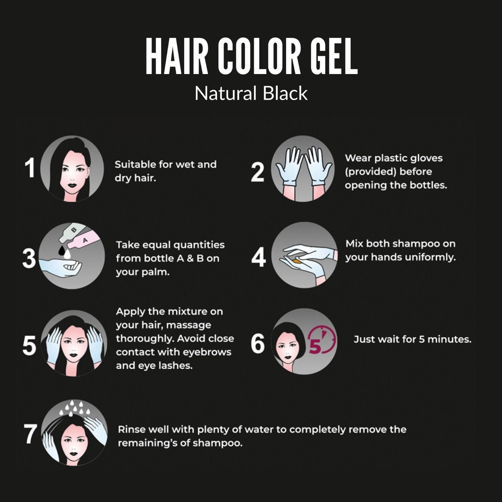 Fruit Vinegar Gel Based Hair Color 125ML (Pack of 2) for Ammonia-Free, 100% Grey Coverage & Shine