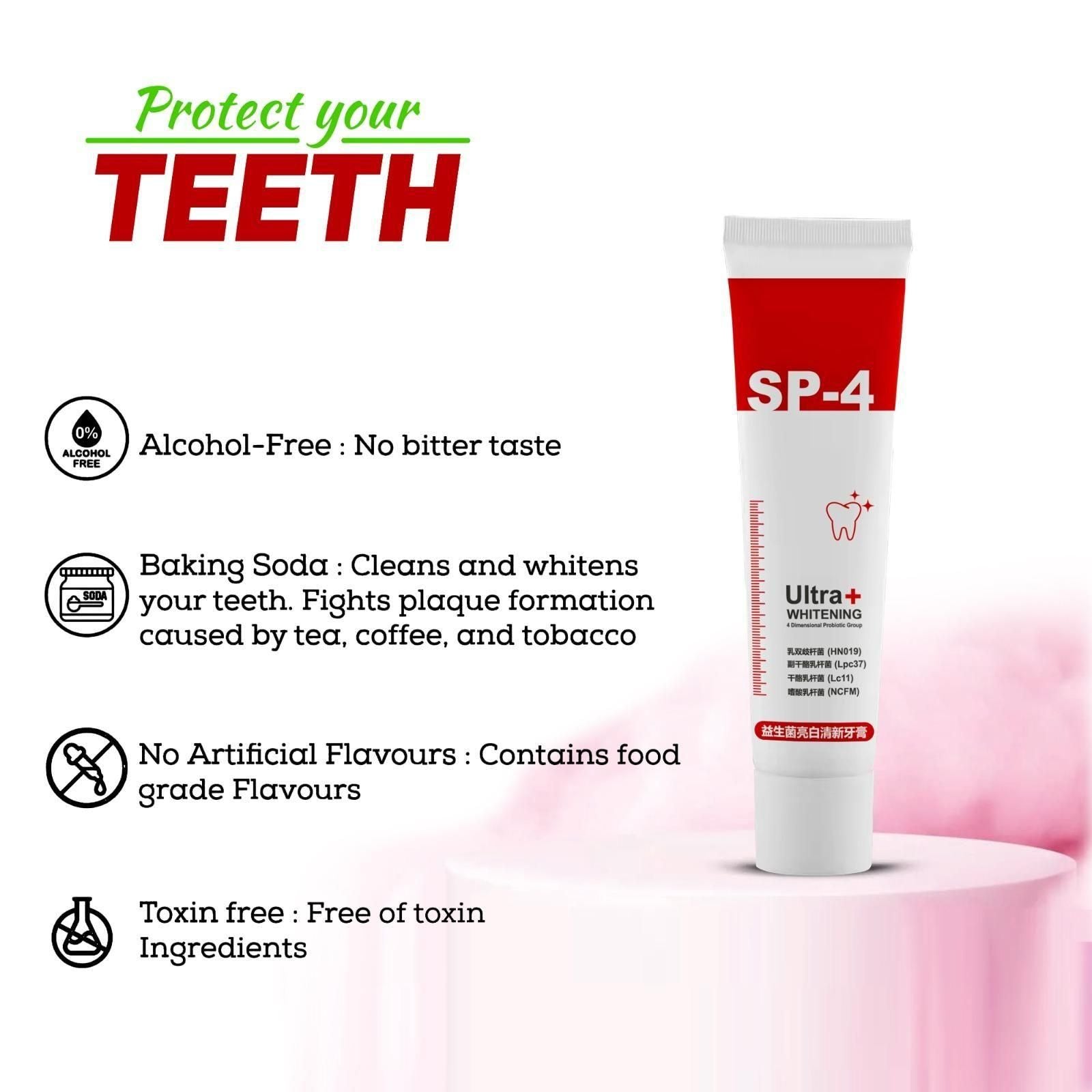 30ml Ultra Whitening Toothpaste | Fights Plaque, Freshens Breath