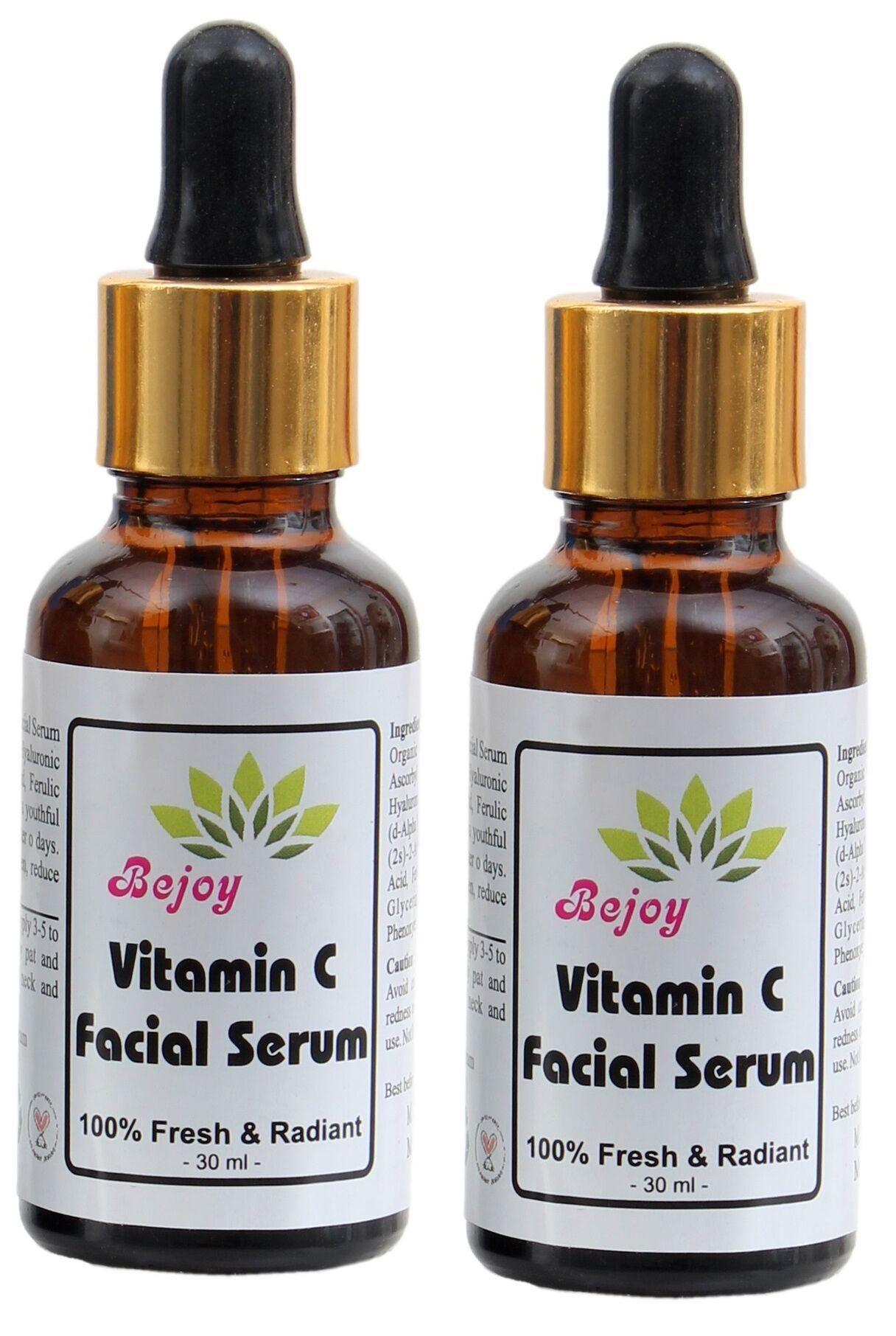 Bejoy Vitamin C Facial Serum 30ml (Pack of 2) | Daily Brightening & Anti-Aging Duo