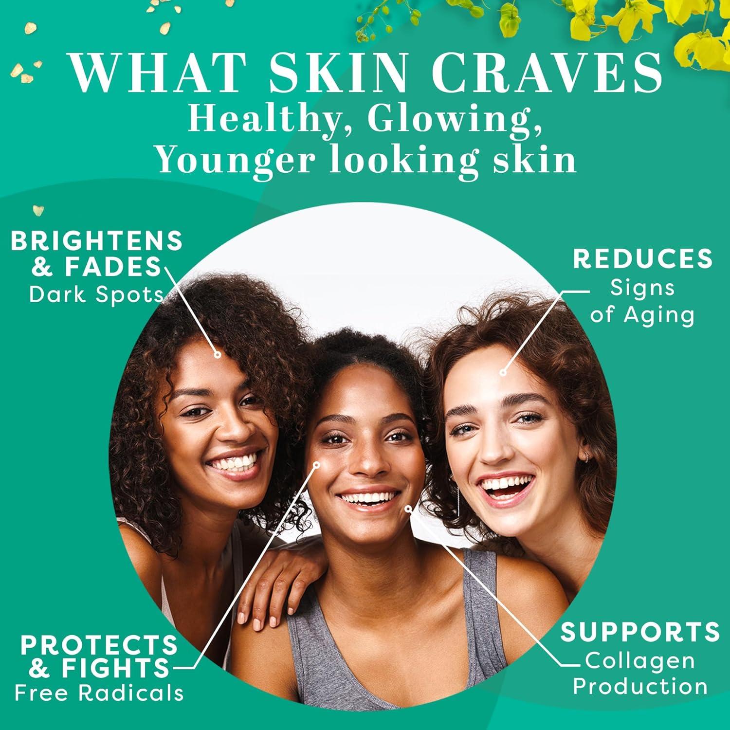 Truskin Vitamin C Facial Serum | Brightening, Anti-Aging with Hyaluronic Acid & Vitamin E