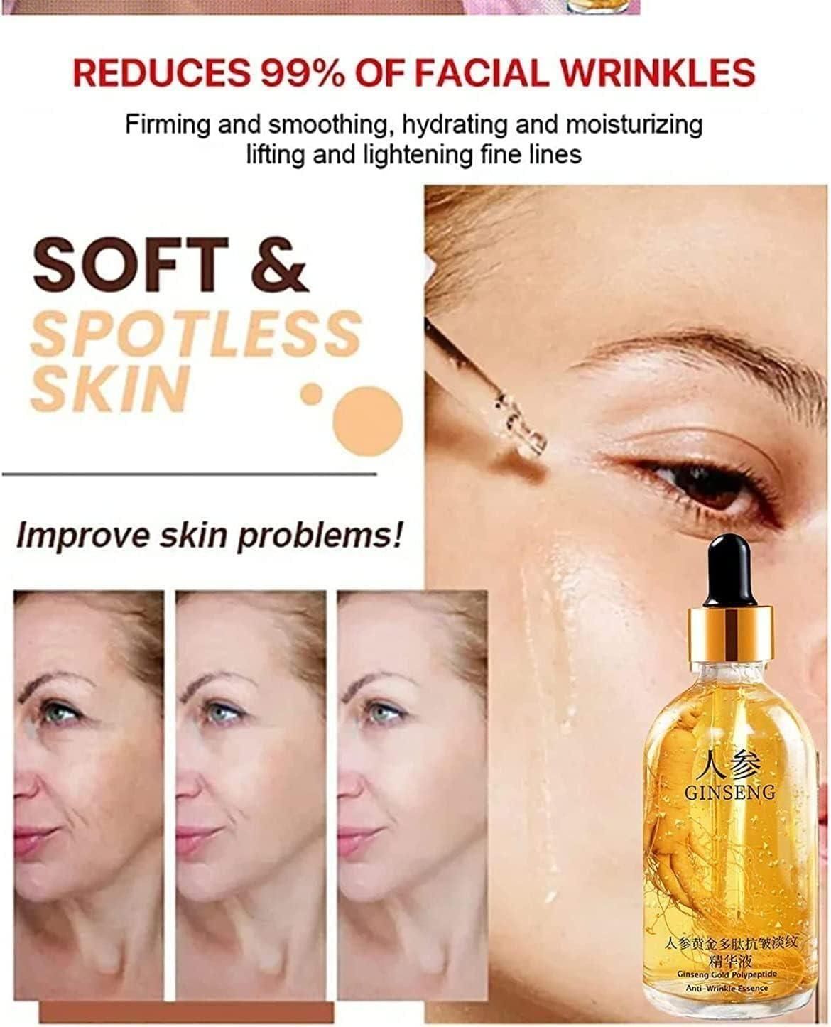 Ginseng Gold Polypeptide Anti-Ageing Serum (3x100ml) | Collagen & Hyaluronic Acid