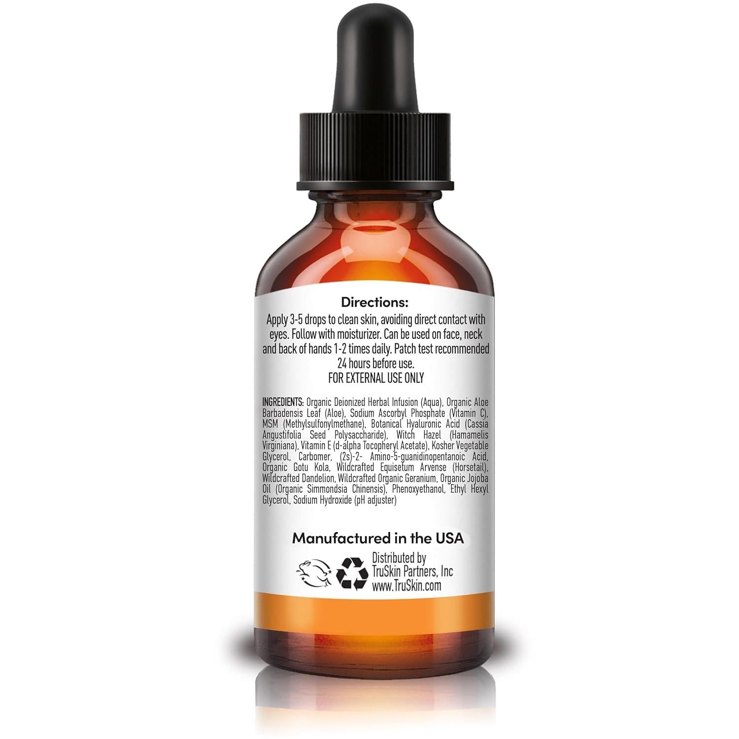 Truskin Vitamin C Facial Serum | Brightening, Anti-Aging with Hyaluronic Acid & Vitamin E