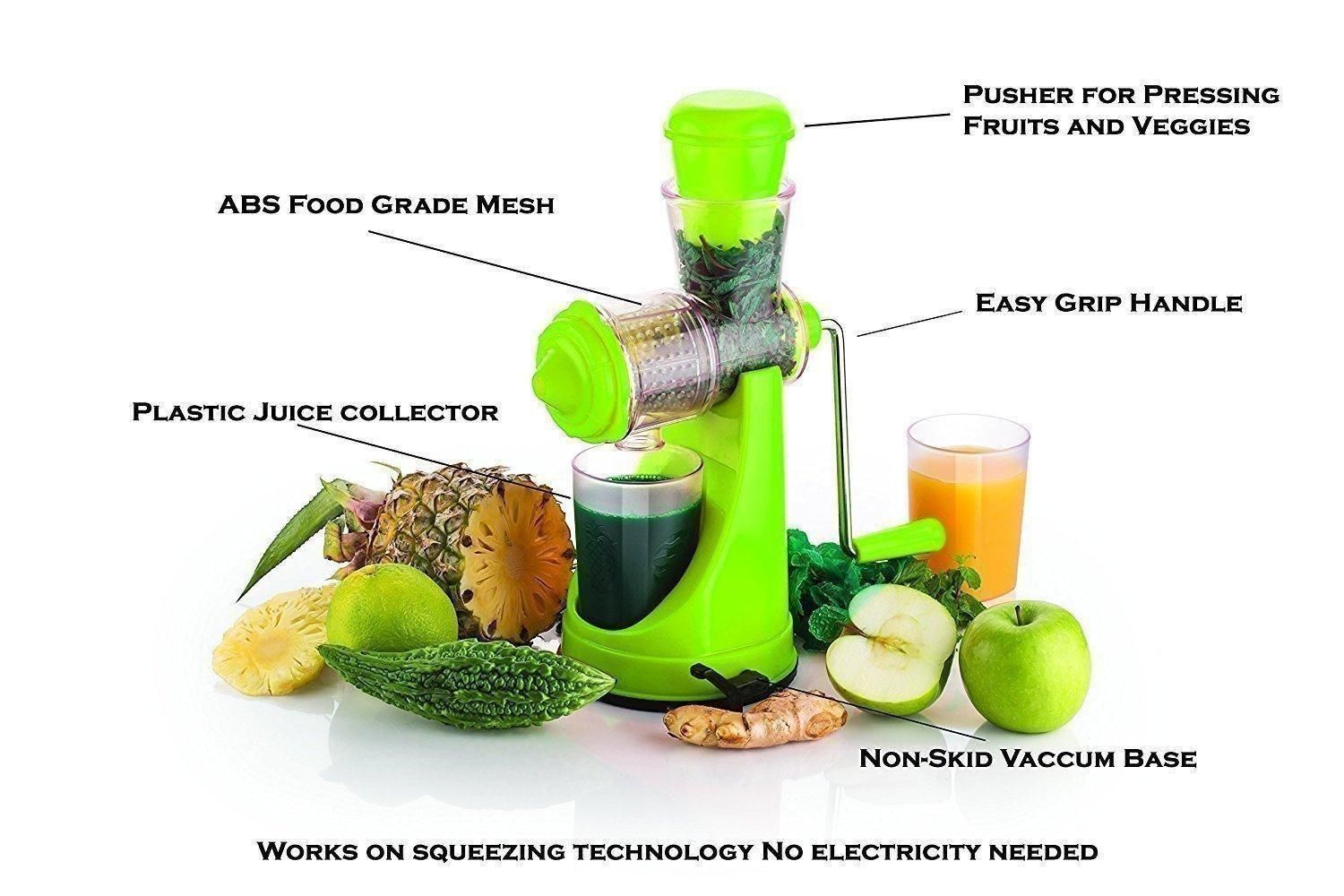PEXON Manual Hand Juicer Machine for Fruits & Vegetables | Healthy, BPA-Free, Easy-Clean Juice Maker