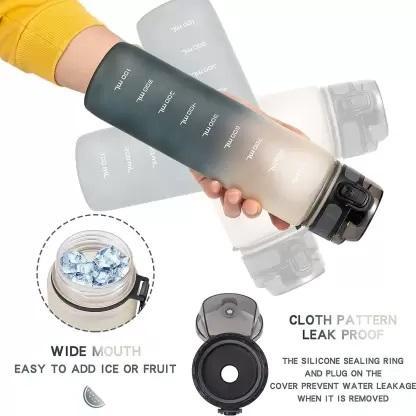 1000ML Sport Print Water Bottle | Large Capacity Gym & Outdoor Hydration Bottle (BPA-Free Plastic)