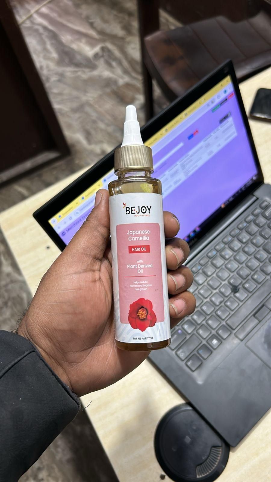 Bejoy Japanese Camellia Hair Oil  150 ml (Pack of 2) | Hair Growth & Strength | Non-Greasy, Premium Blend