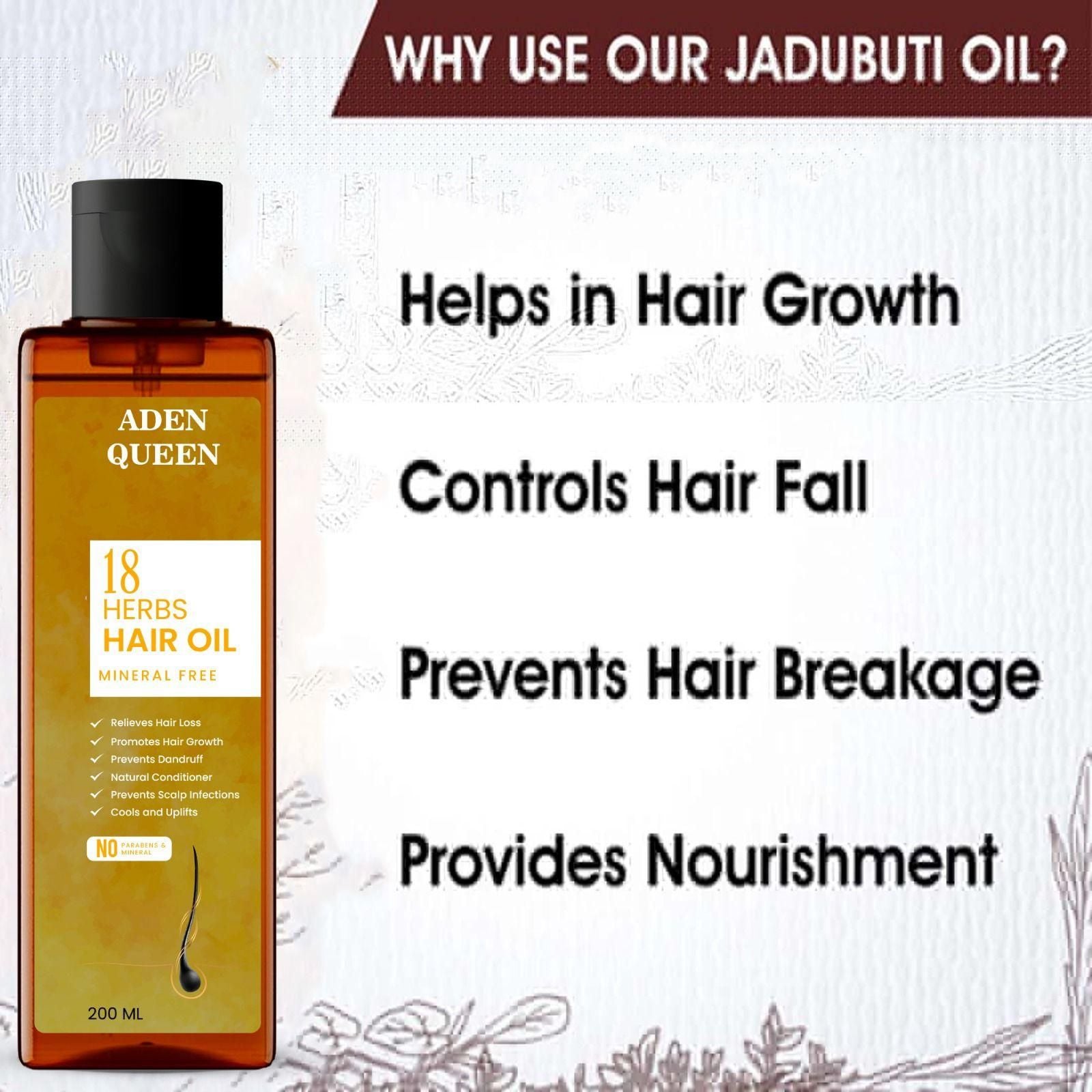 Aen Queen 18 Herbs Hair Oil 200ML | Scalp Health, Growth & Natural Shine