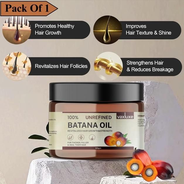 Vaxluxe Batana Oil 100g – Hair Growth & Strengthening (Pack of 1)