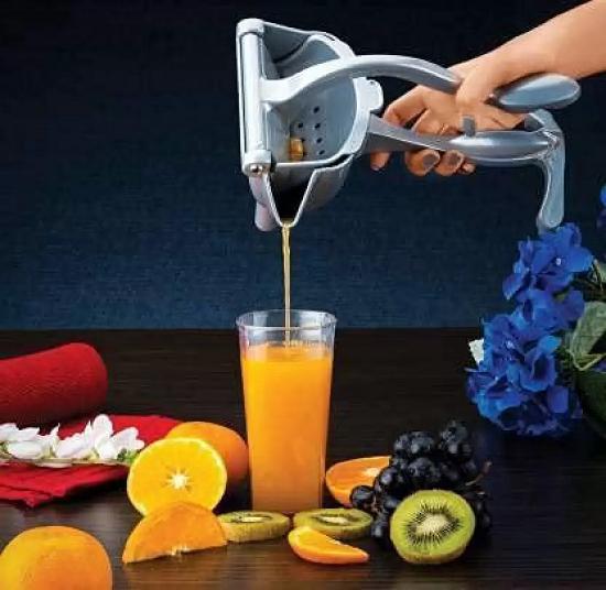 Manual Fruit Press Aluminum Juicer Squeezer | Heavy-Duty Handheld Lemon & Citrus Extractor (450g)