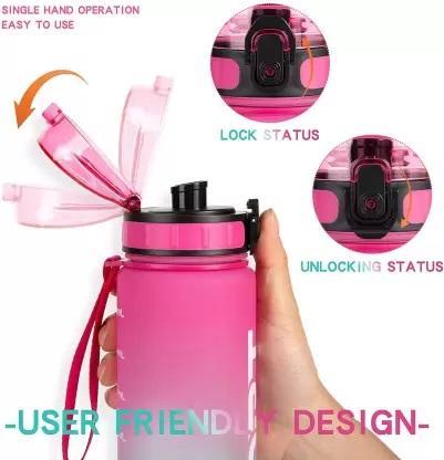 1000ML Sport Print Water Bottle | Large Capacity Gym & Outdoor Hydration Bottle (BPA-Free Plastic)