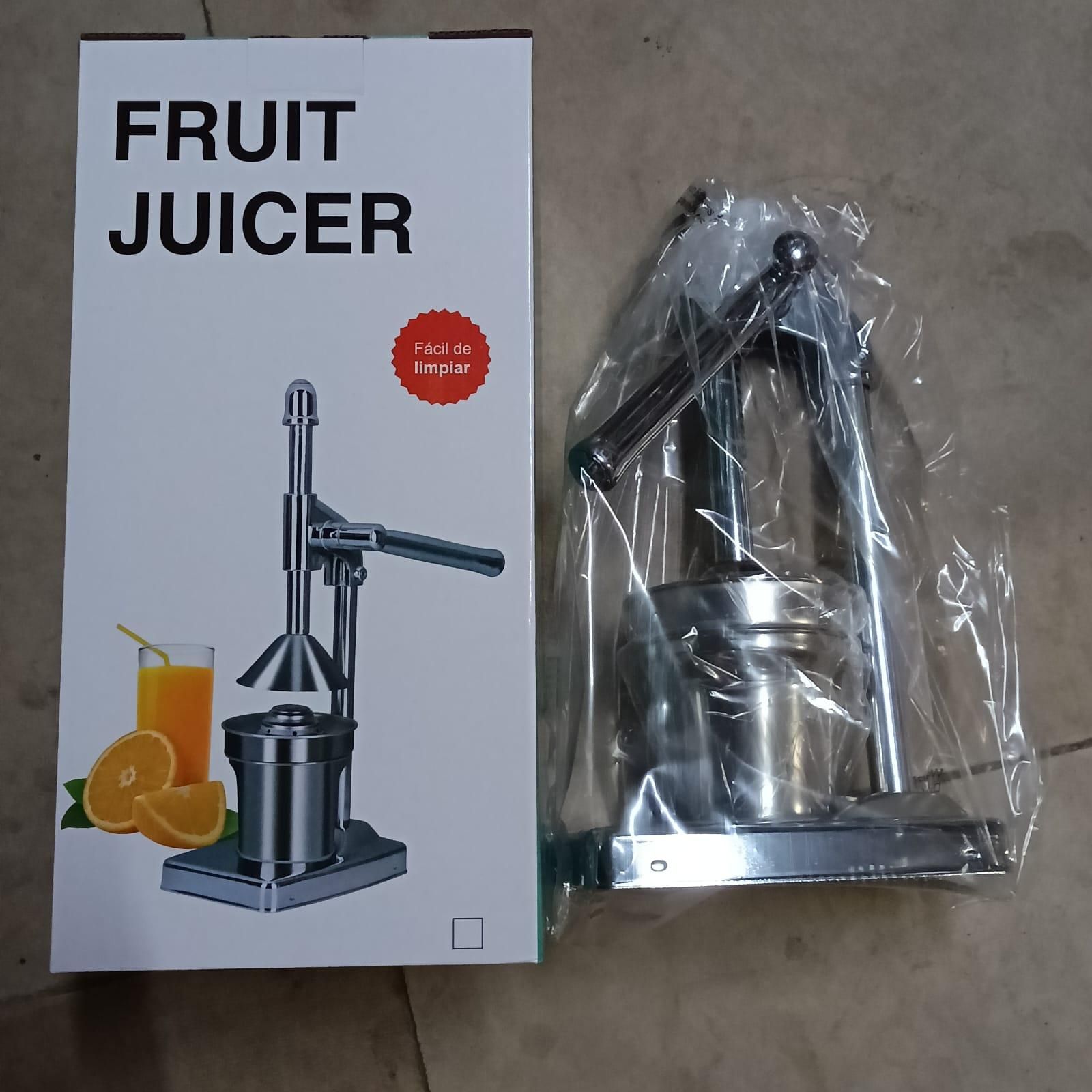 Manual Stainless Steel Fruit Juicer Press | Heavy-Duty Commercial Grade Citrus Squeezer Machine