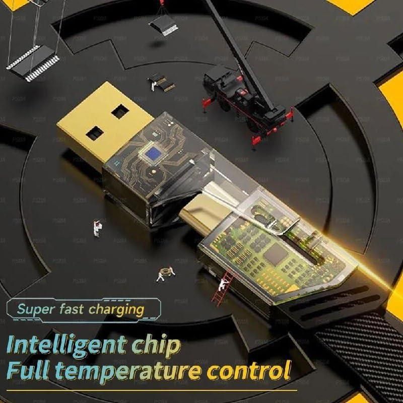 4-in-1 USB C & Lightning Cable | Eco-Friendly Wood, Universal Fast Charging for All Devices