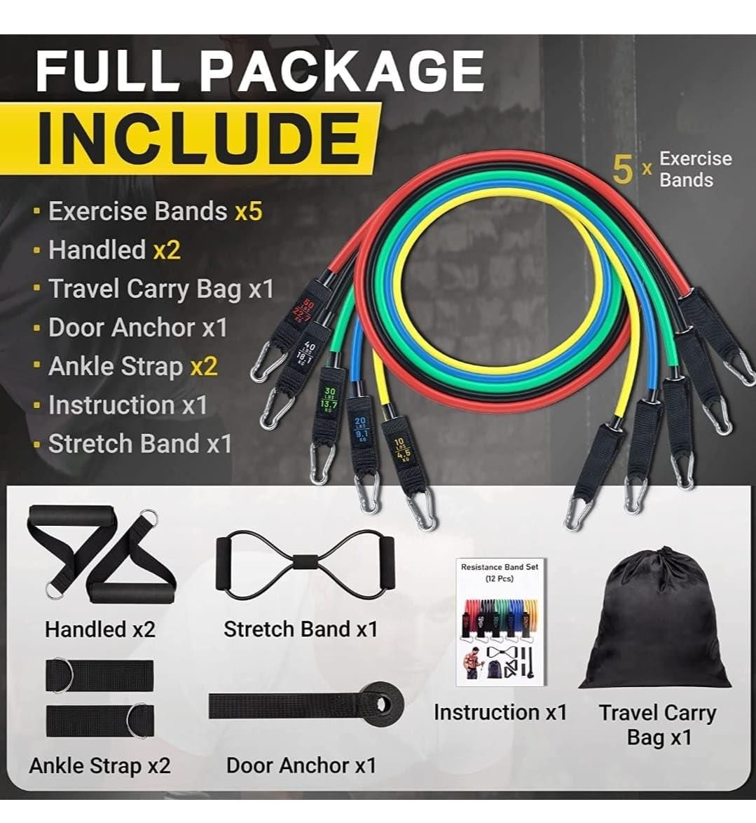 Professional Heavy-Duty Resistance Band Set | Ideal for International Athletes, Strength Training & Workout