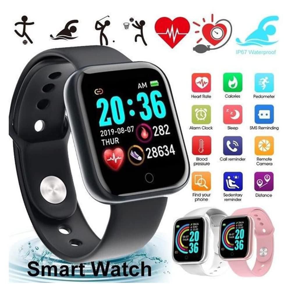D20 Bluetooth Smart Watch | Fitness Tracker with Call & Message Notifications