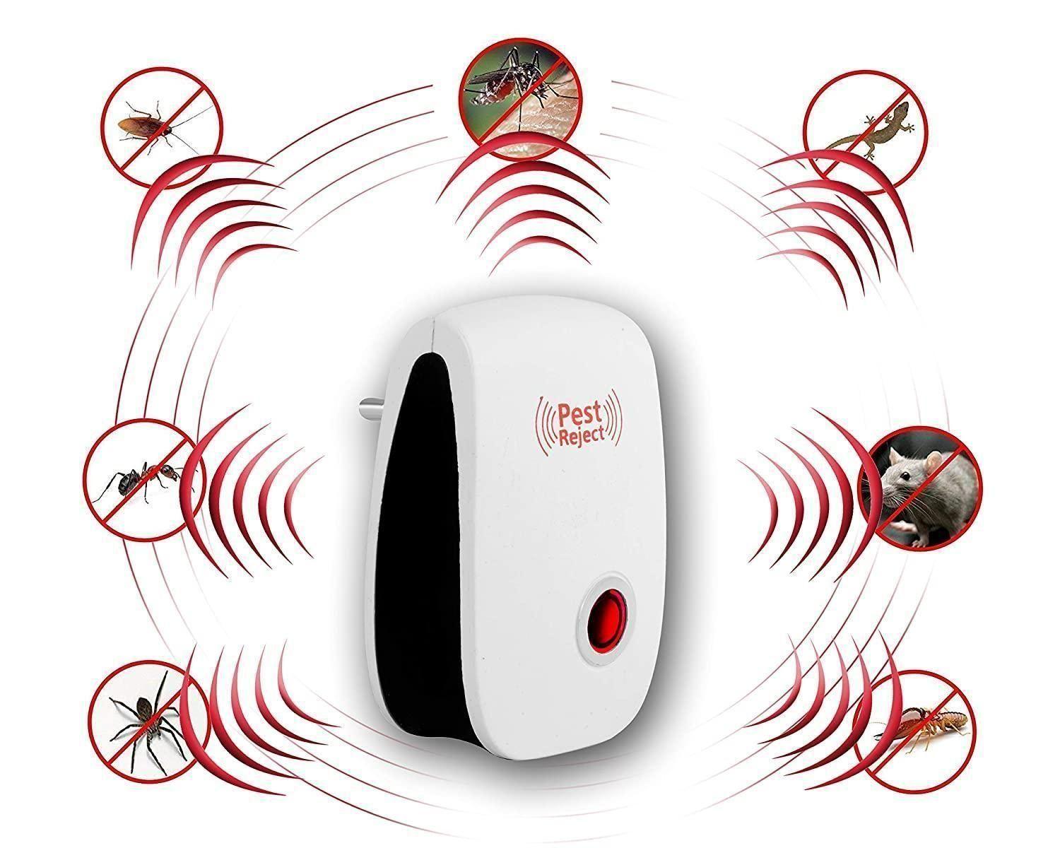 Ultrasonic Pest Repeller (2-Pack) | Electronic Plug-In for Mosquitoes, Cockroaches, Mice & Home Pests