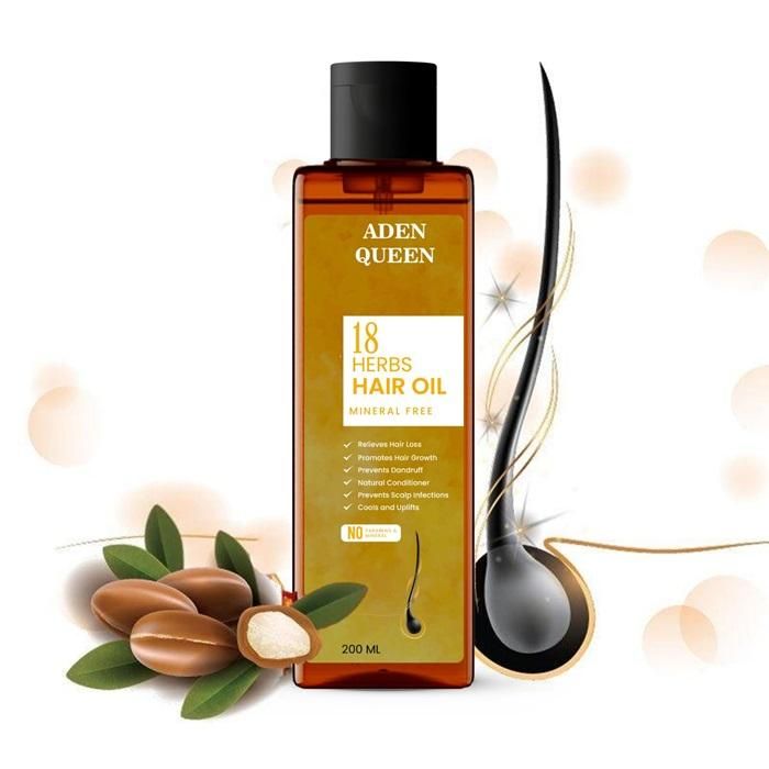 Aen Queen 18 Herbs Hair Oil 200ML | Scalp Health, Growth & Natural Shine