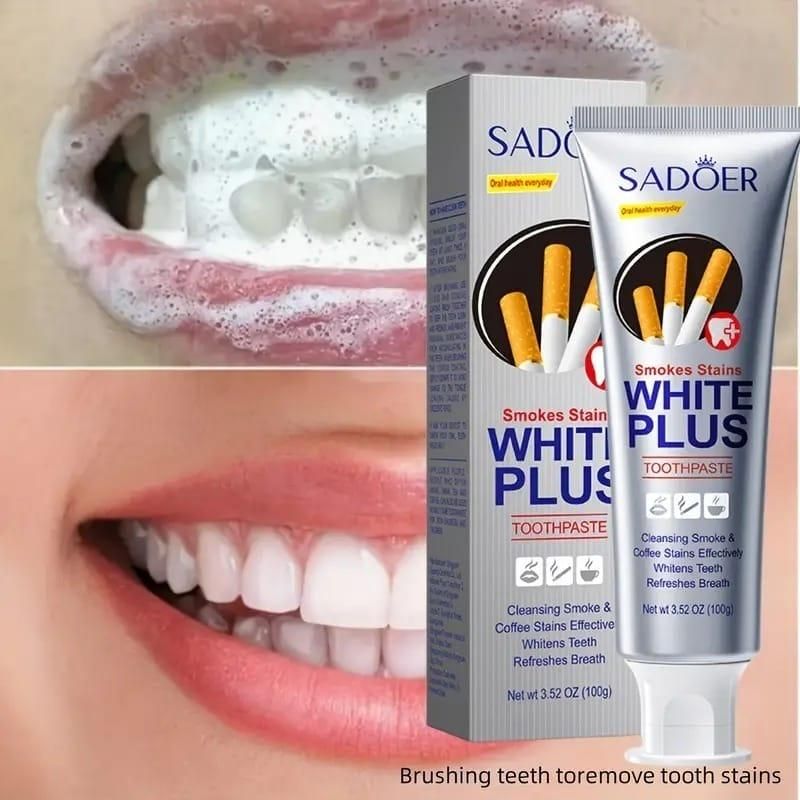 Smoke Stains White Plus Toothpaste (100g) | Specialist Stain & Odor Eliminator
