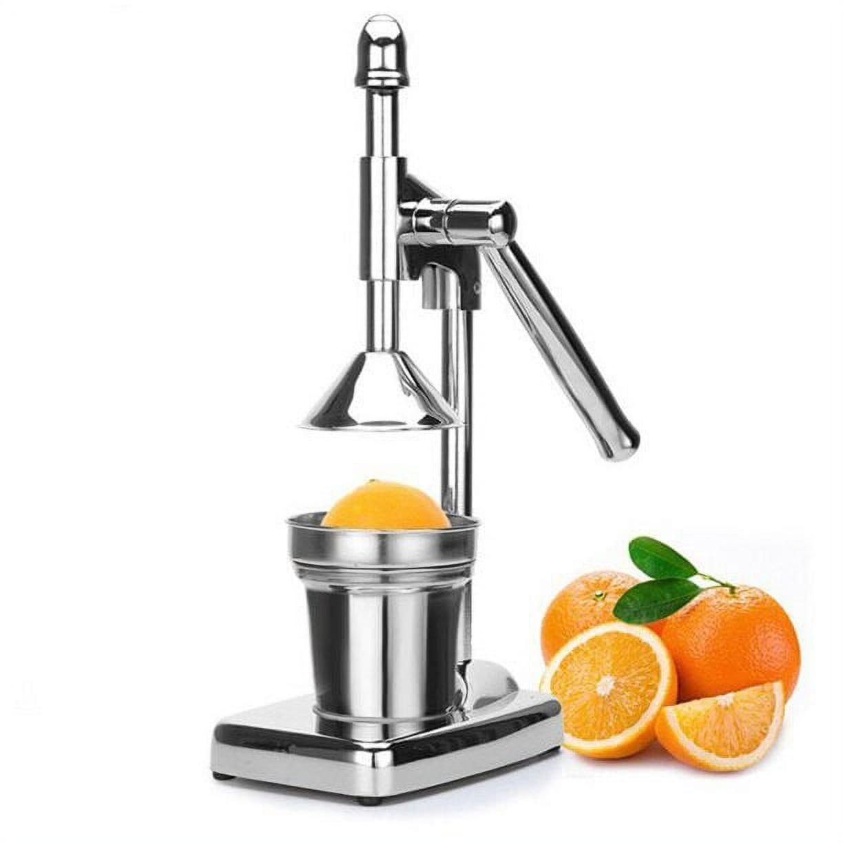 Manual Stainless Steel Fruit Juicer Press | Heavy-Duty Commercial Grade Citrus Squeezer Machine