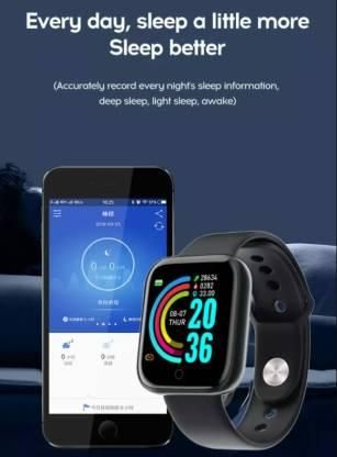 D20 Bluetooth Smart Watch | Fitness Tracker with Call & Message Notifications