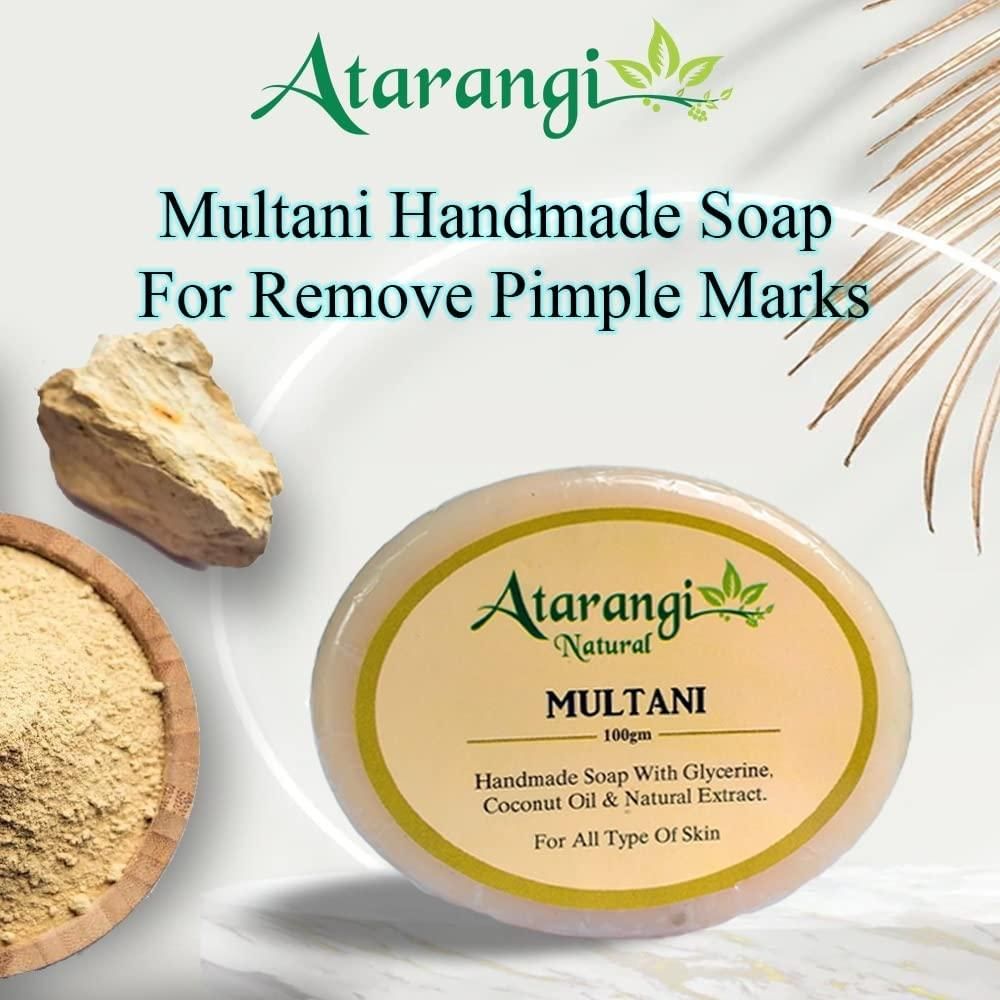 Handmade Multani Mitti Soap (400G) | Natural Pimple Mark & Acne Scar Removal