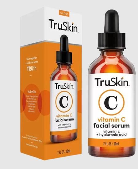 Truskin Vitamin C Facial Serum | Brightening, Anti-Aging with Hyaluronic Acid & Vitamin E