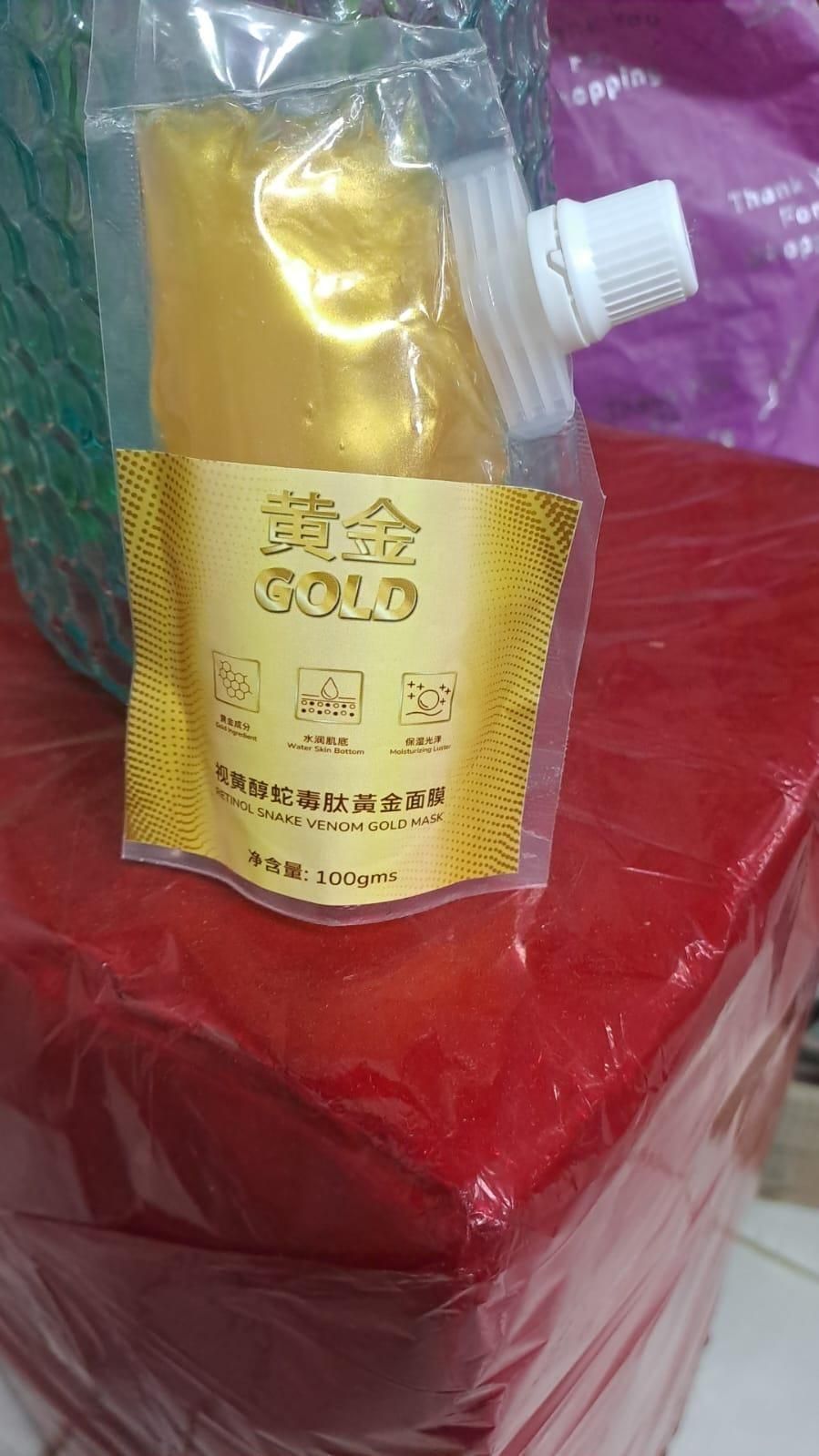 Retinol Snake Venom Gold Mask (200g) | Botox-Effect, Anti-Wrinkle & Firming