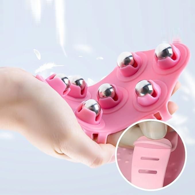 Anti-Cellulite Body Massage Glove with Rolling Ball | Muscle Pain Relief & Deep Relaxation Tool