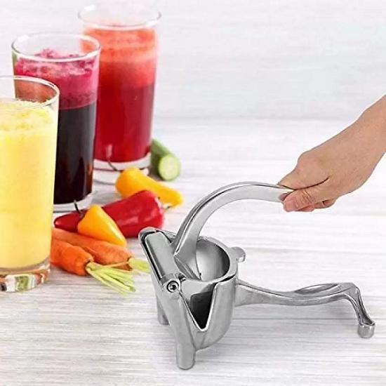 Manual Fruit Press Aluminum Juicer Squeezer | Heavy-Duty Handheld Lemon & Citrus Extractor (450g)