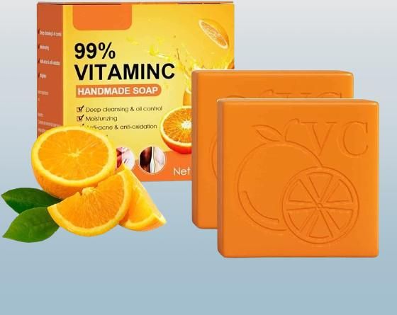 Handmade Orange Vitamin C Soap (300G) | Brightening, Antioxidant & Daily Glow