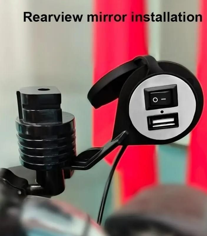 Waterproof Bike & Motorcycle USB Charger | Universal USB Connectivity for On-The-Go Device Charging