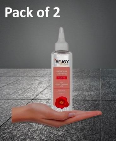 Bejoy Japanese Camellia Hair Oil  150 ml (Pack of 2) | Hair Growth & Strength | Non-Greasy, Premium Blend