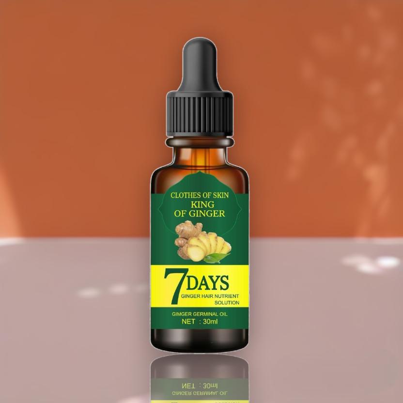 Ginger Hair Growth Germinal Oil 30 ML (Pack of 1) | Ginger King, Ginseng & Grape Seed Oil