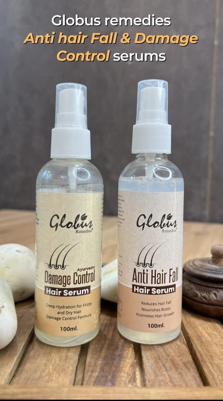 Globus Ayurvedic Anti Hair Fall Serum – Damage Control (Pack of 2)